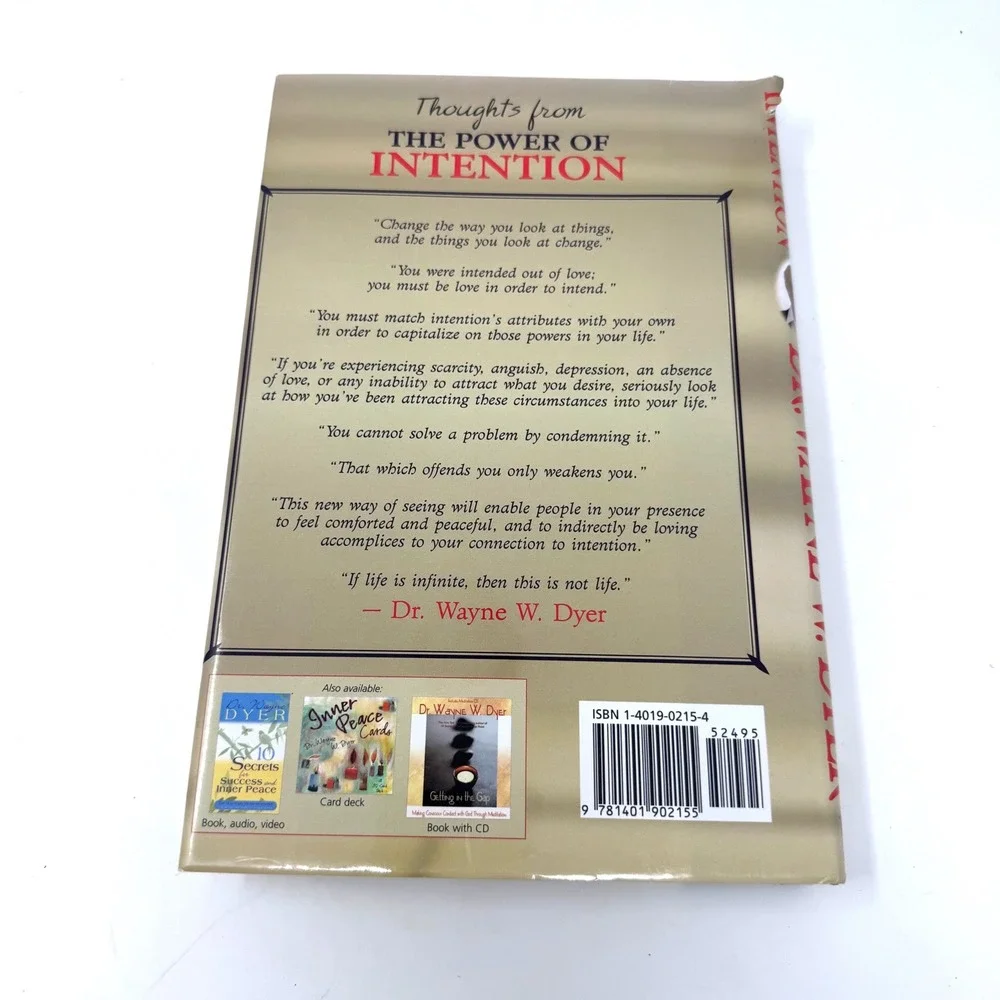 The Power of Intention Dr Wayne Dyer Hardcover Self Help Book Hay House